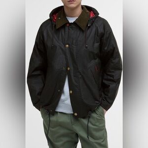 NEW Barbour Solar Transport XL Rustic Brown Black Men's Lightweight Waxed Jacket